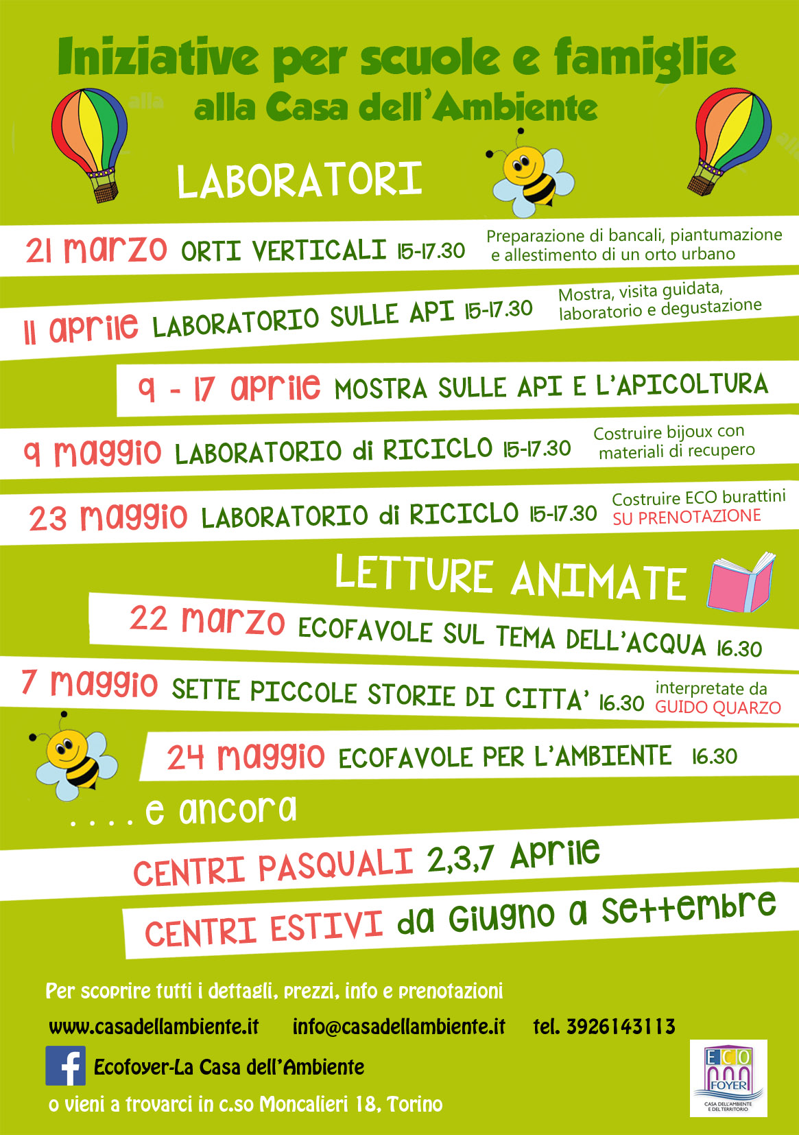 LABORATORI E LETTURE DI PRIMAVERA
