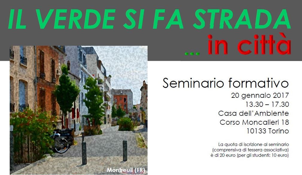 Il verde si fa strada…in città – Seminario Quartieri di Qualità