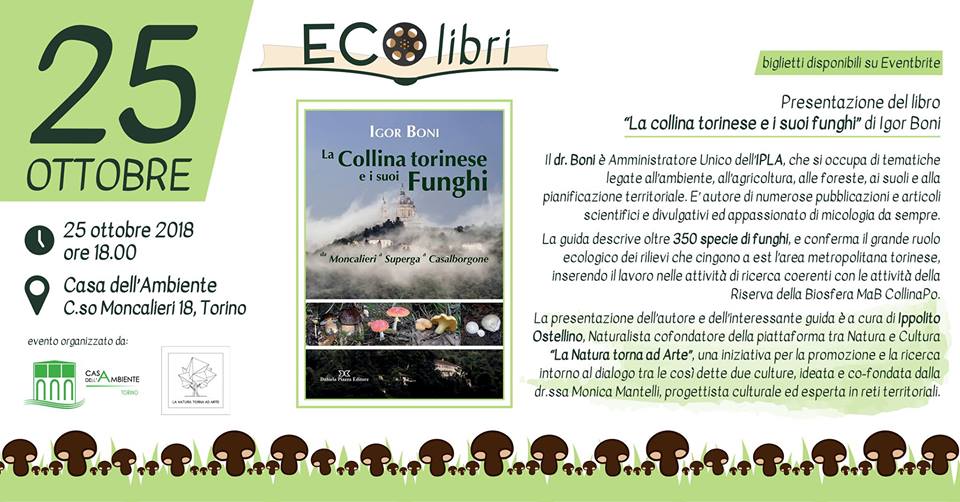 presentazione guida LA collina torinese e i suoi funghi di Igor Boni