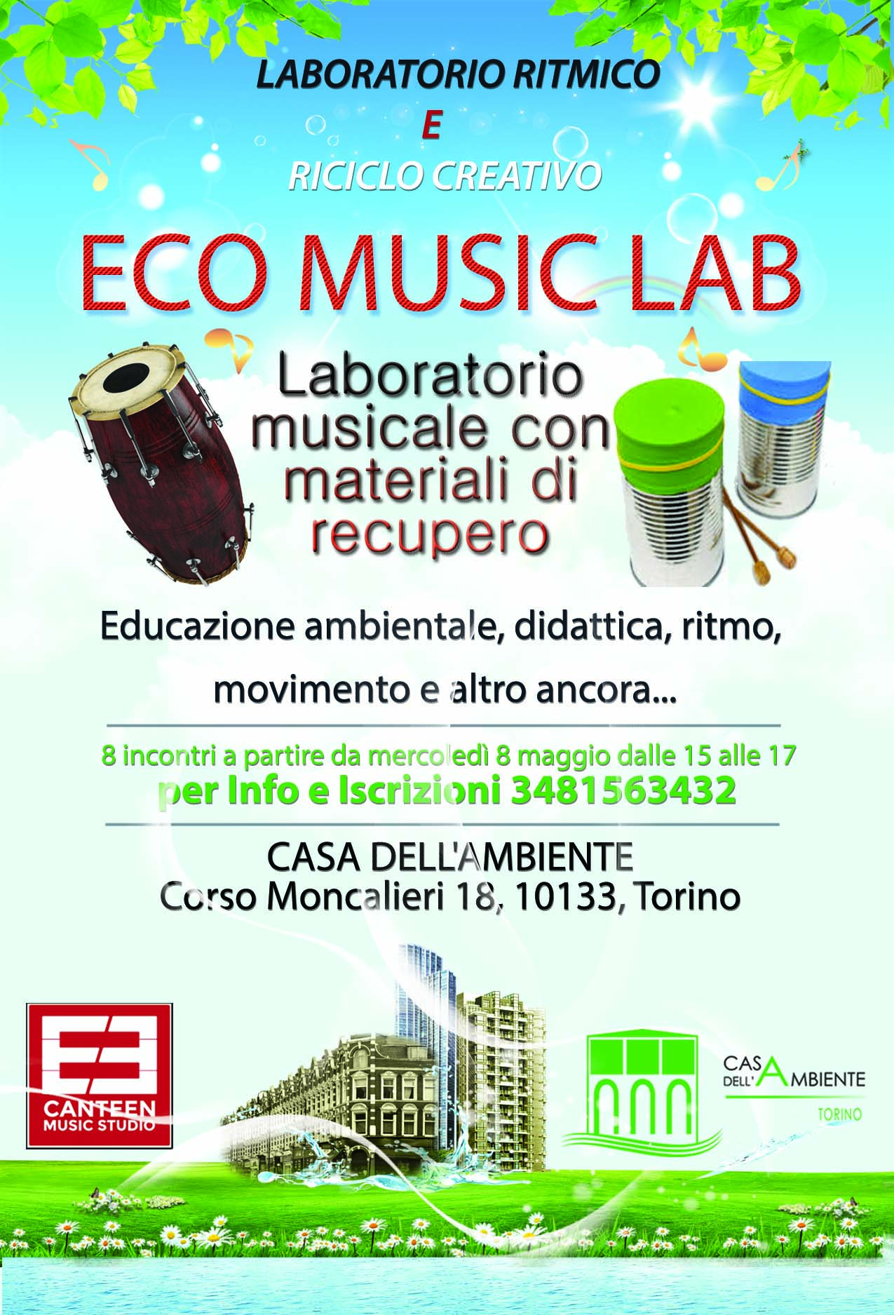 “ECO MUSIC LAB” – Laboratorio ritmico e riciclo creativo