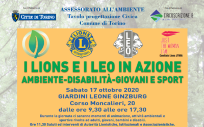 Ritorna il 17 ottobre l’evento: I LIONS e i LEO in azione ambiente-disabilità-giovani e sport