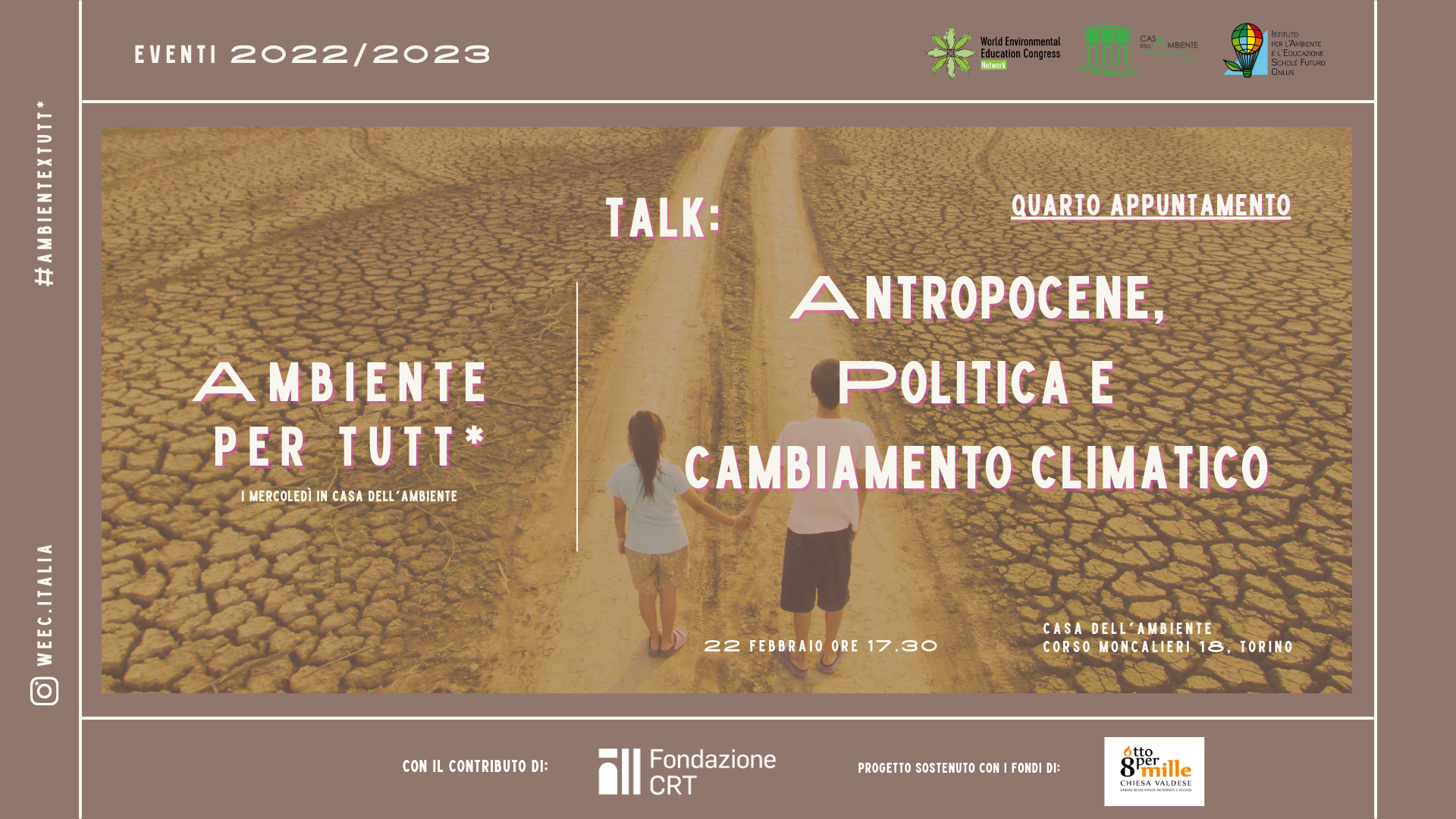 Antropocene, Politica e Emergenza Climatica: il quarto incontro di Ambiente per Tutt*